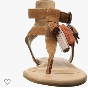 Ugg Tassel suede Gladiator Flat Sandals Summer Brand New Size 8 1/2